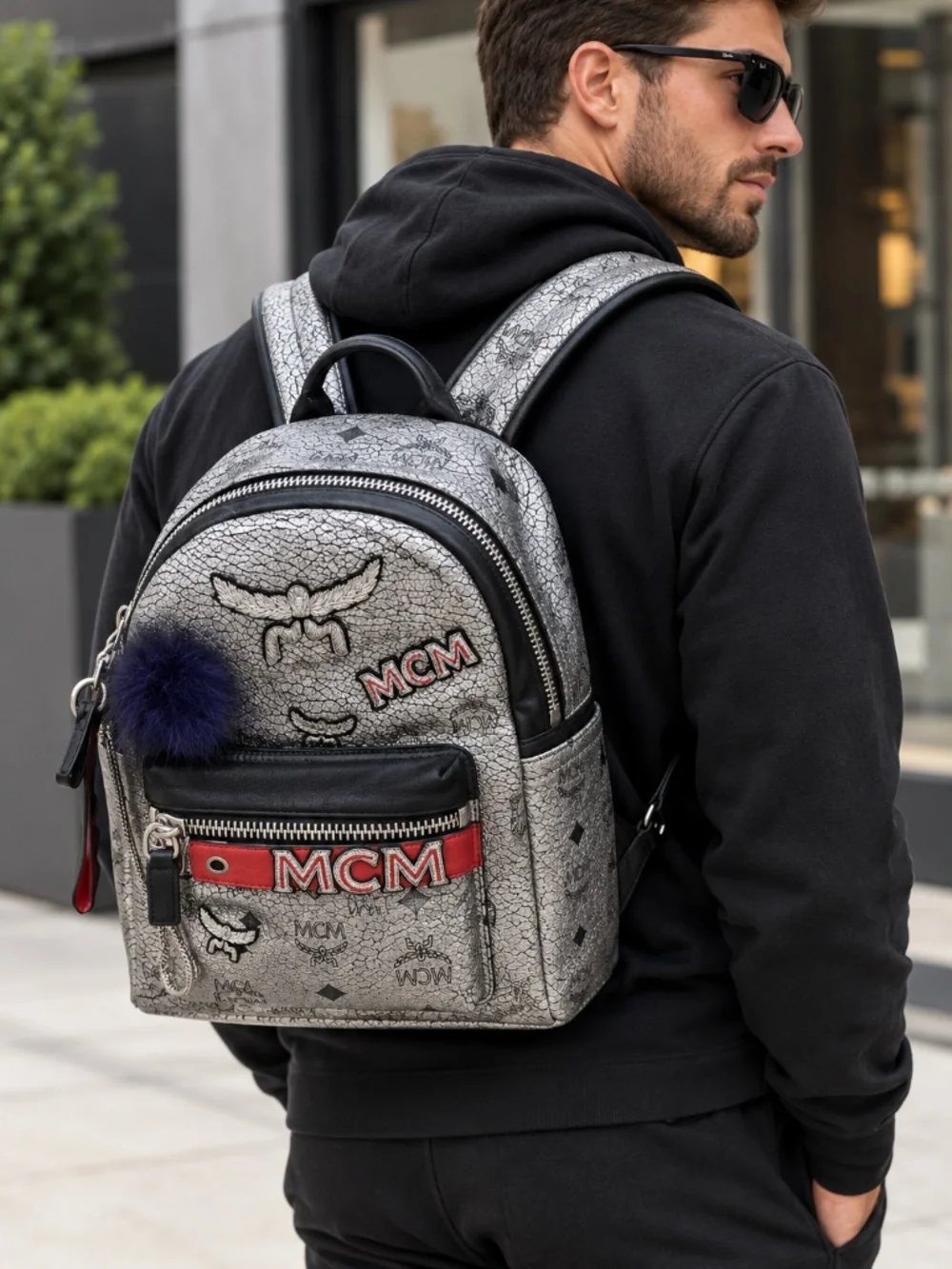 MCM MM METALLIC BACKPACK LIMITED EDITION